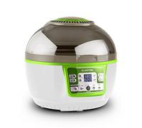 Klarstein VitAir Turbo Hot Air Fryer - Deep Fryer, Air Fryers for Healthy Cooking, Oil-Free Frying, Air Fryer Oven w/Infrared Heating, 1400W, 9L, Easy-to-Clean, Non-Stick Coating, White/Green