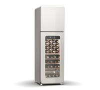 Klarstein Wine Refrigerator 63 bottles 2 zones LED Wine Fridge Beer Cooler Retro [EEK: G]