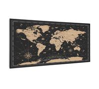 Klarstein Wonderwall Art Smart 700W 60x120cm Infrared Picture Heater Night Map