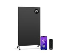 Klarstein Wonderwall Bornholm Smart 800W 100x60cm Infrared Panel Heater Black