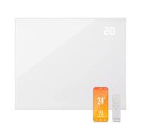 KLARSTEIN Wonderwall Smart Infrared Heater, 1200W Infrared Panel Heater, WiFi App Control, Open Window Detection, Thermostat, Wall Mounted Infrared Heaters, CO2-Free Energy Efficient Electric Heater