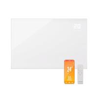 KLARSTEIN Wonderwall Smart Infrared Heater, 980W Infrared Panel Heater, WiFi App Control, Open Window Detection, Thermostat, Wall Mounted Infrared Heaters, CO2-Free Energy Efficient Electric Heater