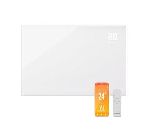 Klarstein Wonderwall Smart Infrared Heater, 980W Infrared Panel Heater, WiFi App Control, Open Window Detection, Thermostat, Wall Mounted Heaters, CO2-Free Energy Efficient Electric