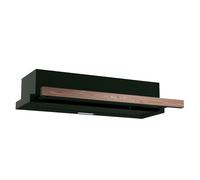 Klarstein ZenFusion Built-in Cooker Hood, 90cm Kitchen Hood with Telescopic Extractor, 400 m³/h Air Flow, Energy Efficiency A, Touch Control, Quiet Operation, LED Lighting, Black