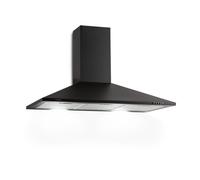 Klarstein Zugspitze 90cm 329m³/h Chimney Cooker Hood Black