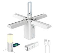 KLARUS CL2 Camping Lantern,10000mAh Rechargeable Desk&Hanging Lamp,Folding Camping Light with 7 Light Modes,IPX5 Waterproof Led Lantern for Outdoor Tents Hiking Emergency Power Cut Gift