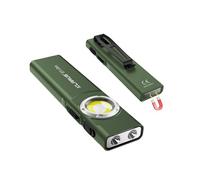 klarus E5 Ultra Torch, 850 Lumens EDC Flashligh Ultra-Thin Triple-Light Pocket Torch, USB Rechargeable with Magnetic Tail & Clip, Bright Work Light for Hiking Camping (Green)