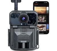 KLARVUE Cellular Trail Camera- Ranger Pro Native 32MP 2K HD Feed with Built-in SIM Card 4G Unlimited Data Plan, No Glow Night Vision Motion Activated, IP65 Wildlife Monitoring Game Camera