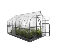 Klasika Greenhouses Backyard Greenhouse Standard Klasika 15M2, 2.5M X 6M, 4 mm Polycarbonate Cover (3 Skylights)