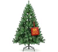 KLASS 5ft Christmas Tree 580 Tips Lush Xmas Tree, Premium PVC Realistic Artificial Christmas Tree With Metal Stand, Green Christmas Trees in 4ft, 5 ft, 6ft & 7ft Sizes Perfect Christmas Decoration