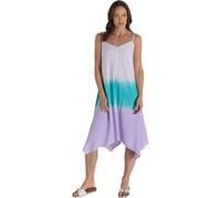 Klass Bias Cut Dip Dye Dress - White/Lavender/Aqua - 18
