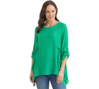 Klass Dip Hem Pocket Tunic Top - Green - 16