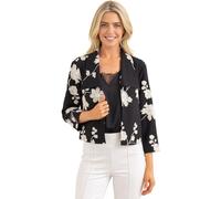 Klass Embroidered Edge To Edge Jacket - BLACK/WHITE - M