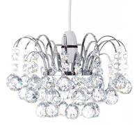Faceted Oriel K9 Crystal Light Shade - Chrome & Clear