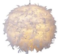 Klass Home Collection 40Cm White Feather Light Shade, Lamp Shade For Pendant Ceiling Light, Table Lamp, Floor Lamp