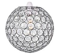 Klass Home Collection Ball Shape Acrylic Crystals 25Cm Pendant Ceiling Light Shade Brass Finish
