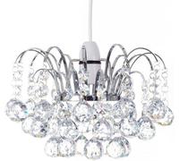Klass Home Collection K9 Crystal Faceted Oriel Pendant Ceiling Light Shade/ Lamp Shade Chrome Finish
