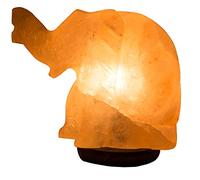 Klass Home Finest Quality 100% Natural Warm Pink Himalayan Elephant Salt Lamp with CE Certified DIMMER Cable & 2 X Bulbs by Klass Home Collection® (Elephant Dimmer Cable)