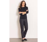 Klass. Printed Ponte Slim Leg Trousers In Black Black 20
