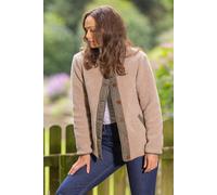 Klass. Reversible Teddy Borg And Padded Jacket In Beige Beige M