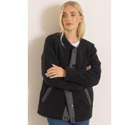 Klass. Reversible Teddy Borg And Padded Jacket In Black Black M