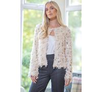 Klass. Sequinned Eyelash Cover Up In Cream Cream 22