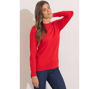 Klass. Star Embellished Fine Knit Jumper In Red Red L