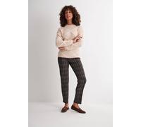 Klass. Textured Diamond Knit Jumper In Beige Beige