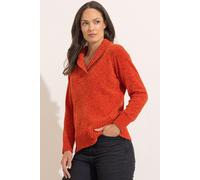 Klass. Women's Chenille Collar Jumper in Orange | Size: XL Klass. Orange XL