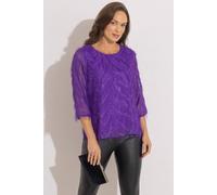 Klass. Women's Chevron Tinsel Top in Plum | Size: Small Klass. Plum S