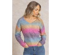 Klass. Women's Eyelet Knitted Jumper | Size: XL Klass. Multicolor XL