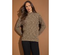 Klass. Zig Zag Textured Jumper In Black Black L