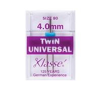 Klasse Sewing Machine Needles: Twin Universal: 80/4mm: 1 Piece Spares & Accessories