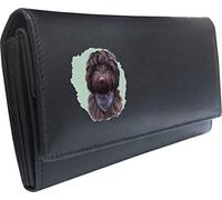 Klassek Cockapoo Black Womans Black Purse Dog Lover Owner Brand Image on Real Animal Leather RFID Puppy Accessory Gift