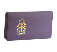 Klassek Queen Alexandras Royal Army Nursing Image on Brand Woman Purple Leather Purse Wallet Cap Badge Emblem Military Crest Insignia Offically Licensed