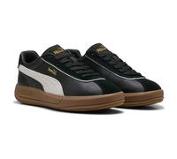 PUMA Women's Club KLASSIKA Sneaker, Black White Gold, 3.5 UK
