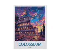 klassisches Puzzle 1000 Stück,Kolosseum in Rom,Einzigartige Heimdekorationen Und Geschenke(75x50cm)-CI18