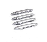 KLAUER Door Handle Covers Car Side Door Handle Cover Sticker for Fit for Jazz 2014 2015 2016 2017 2018 2019 2020(Silver 0 Buttons)