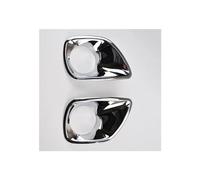 KLAUER Fog Light Grille 2pcs Chrome Front Bumper Fog Light Lamp Foglight Cover Trim Bezel For Toyota For RAV4 2013 2014 2015 Fog Light Cover Trim