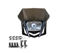 KLAUER For SUZUKI DRZ RMZ RM 85 125 250 Motorcycle Headlight Dirt Bike Head Lamp Motocross Headlamp(Black)