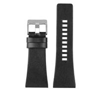 Klauer Leather Watchbands 26-32mm Leather Watch Strap Replacement Bracelet, P Black Silver, 30mm