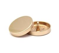 Klauer Round Buttons Flat Buttons Gold Metal Buttons, Dark Gold, 10mm 10Pcs