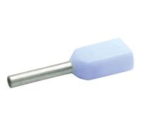 Klauke 8678 Twin Ferrule 0.25mm² Partially Insulated Light Blue 10...