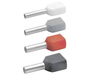 Klauke 87110 Twin Ferrule 2x1mm² Red Insulated 1000 pcs