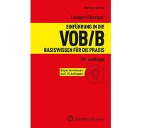 Klaus D. Kapellmann Andreas Berg Einführung in die VOB/B: Basiswisse (Hardback)