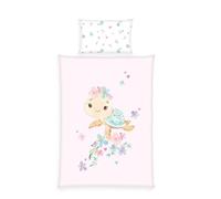 Klaus Herding GmbH Little Turtle Bed Linen, Pillowcase Approx. 40 x 60 cm with Envelope Closure, Duvet Cover Approx. 100 x 135 cm with Smooth Zip, 100% Cotton, Renforcé