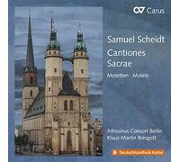 Samuel Scheidt: Cantiones Sacrae, Klaus-Martin Bresgott/Athesinus , Audio CD, Ne