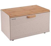 KLAUSBERG Bread Box Wooden Stainless Steel (Beige)