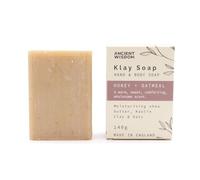 Klay Honey Oatmeal Soap - Kaolin Clay Infused for Gentle Cleansing & Exfoliation, Moisturizing Oatmeal Soap for Combination & Oily Skin, Vegan & Natural Ingredients, Handmade in the UK, 100g