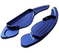 KLBHD 2 pcs Steering Wheel Paddle Shifter for Jaguar XF 2011-2016, Aluminum-Alloy Shift Paddles Extension,Blue